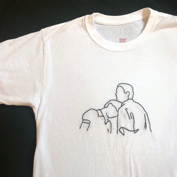 Gildan Tops - Call Me By Your Name hand embroidered timothée chalamet Shirt!